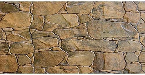 AWERT Stone Aquarium Background, 48x18 inches Vinyl Rocky Fish Tank Background, Rock Terrarium Background