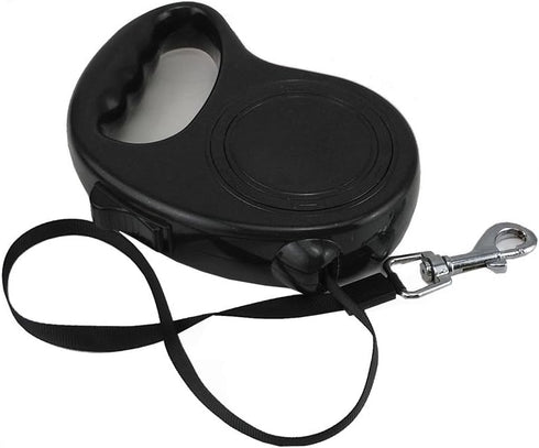 yueton 16 ft Retractable Leash for Pet Dog Cat Puppy, Traction Rope Walking Lead (Black)
