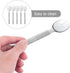 2 1 6.69In Multifunctional Spork in Thick Translucent Grey Fork and Spoon Compact Tableware for Camping Hiking Barbecue