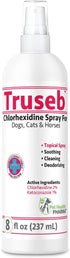 Truseb All Natural Ketoconazole and Chlorhexidine Spray for Pets with Aloe for Dogs and Cats (8 oz) Made in USA