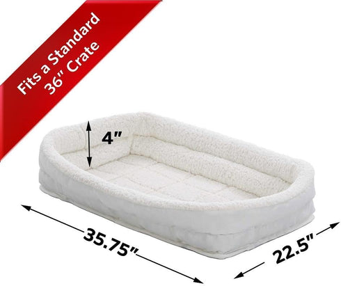 MidWest Homes for Pets Double Bolster Pet Bed, 36-Inch Ideal for Medium/Large Breeds, Fits 36-Inch Long Dog Crates,