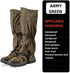 Waterproof Leg Gaiters, Lightweight and Adjustable, Snow Boot Gaiters for Hiking, Walking, Hunting, Skiing,