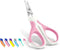 WePet U07.1 Pet Nail Clippers, Professional Claw Trimmer for Cats, Dogs, Small Animals, White/Thulian Pink