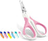 WePet U07.1 Pet Nail Clippers, Professional Claw Trimmer for Cats, Dogs, Small Animals, White/Thulian Pink