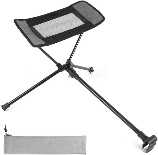 Auotick Universal Folding Camping Chair Foot Rest Ottoman Portable Recliner Lazy Retractable Footstool