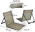 Outdoor Camping Backrest,Lightweight Foldable Chair,Park Leisure backrest,Beach Portable Single Lazy Chair,Aluminum