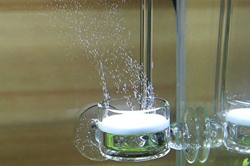 CO2 Diffuser Glass Reactor with U Shape Connecting Tube for Pollen Aquarium Plants Tank