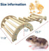 3in1 Chicken Perch Roosting Bar Jungle Gym Wooden Arch Bridge Platform Stand Ladder Climbing Ramp Toys for Chick