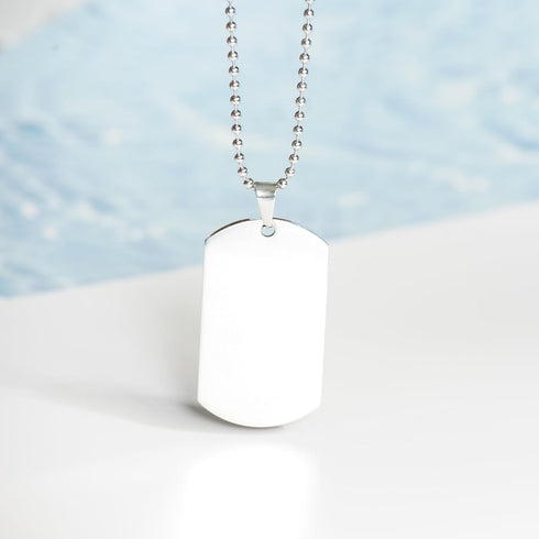 DesiDD Funny Dairy Farmer Gifts - Nutrition Facts Dog Tag Necklace for Dairy Farmer Staff Cattle Farmer Boss - Silver