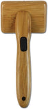 Alcott Bamboo Groom Slicker Brush with Stainless Steel Pins for Small Pets in Black