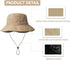 Sun Hats for Men Women, Waterproof UPF 50+ Bucket Hat for Fishing, Hiking, Garden, Safari, Beach