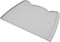 Dog Food Mat (Ash, 24 * 15'') with Residue Collection Pocket, Silicone Pet Feeding Mat for High Edges