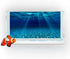 Natural Undersea Aquarium Background, 48X24IN Underwater Ocean Sunlight Fish Tank Background with Tape