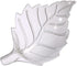 APGLSXY Stylish Leaf Design Acrylic Feeder Bowl for Shrimp Crabs and Small Fishtanks