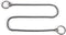Twisted Necklace Pet Dog Show Training Choker Collars - 3 Sizes, New Gold/Black Metal Snake Chain