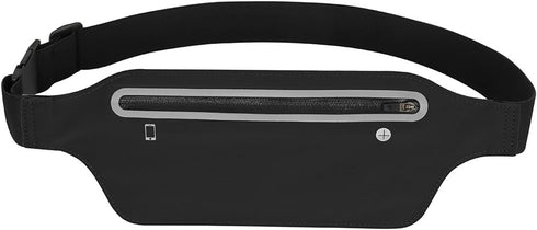 Waterproof Fanny Pack for Women, Adjustable Running Belt Waist Pack Slim Expandable Pocket Belt, Black