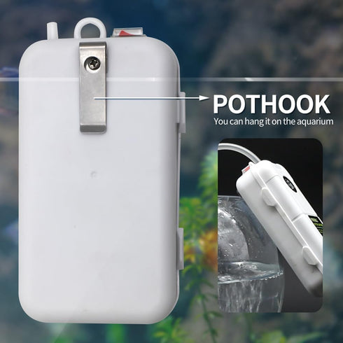 Small Air Pump for Fish Tank 6 Gallons, Quiet Aerator for Bait Bucket and Tropical Fish Enthusiasts
