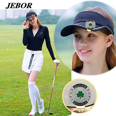 Golf Ball Markers with Hat Clips and Storage Box, Value Set for Men and Women Golfers
