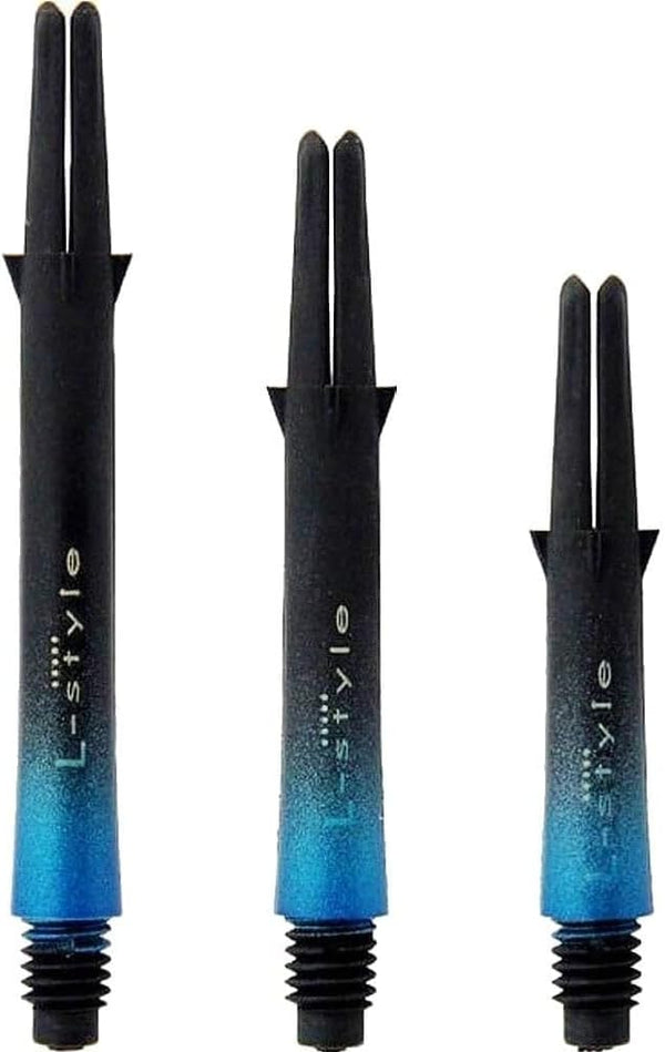 L-style Carbon Dart Shafts Locked Two Tone 190 Black/Blue