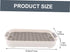 10.62X7.40X1.57 Inch Rabbit Litter Box Rectangular Small Pet Toilet with Raised Fence Non-Slip Bottom for Bunny