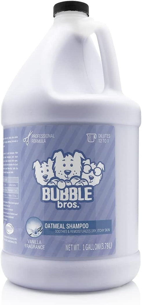 Oatmeal Dog Shampoo Gallon - Naturally Derived, 128 oz, Eliminates Odors, Soothes Dry Skin, Itch Relief