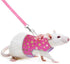 CheeseandU Small Pet Outdoor Walking Harness Vest and Leash Set with Cute Bowknot Decor for Rat Ferret