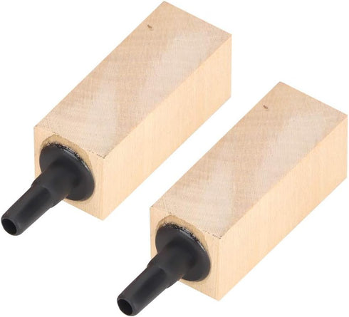 TOPINCN 2Pcs/Set Wooden Air Bubble Stone Diffuser, Air Pump Accessories for Aquarium