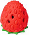 Strawberry Chew Toy for Dogs, Natural Rubber Balls for Aggressive Chewers, Interactive Treat Dispensing