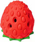 Strawberry Chew Toy for Dogs, Natural Rubber Balls for Aggressive Chewers, Interactive Treat Dispensing