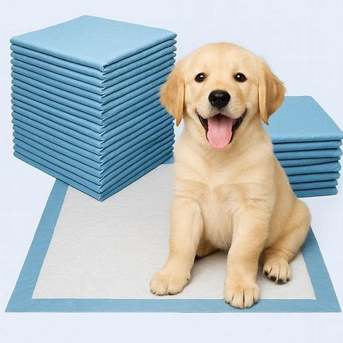 Generic 50 Count, 2222 5-Layer Pet Potty Training Pads for Cats & Dogs Super-Absorbent Leak-Proof, Quick-Dry Surface