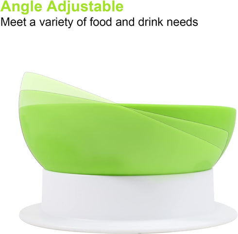 Silicone Dog Bowl, Detachable Slanted Dog Lick Bowl, Slow Feeder Puzzle for Anxiety, Calming, and Boredom