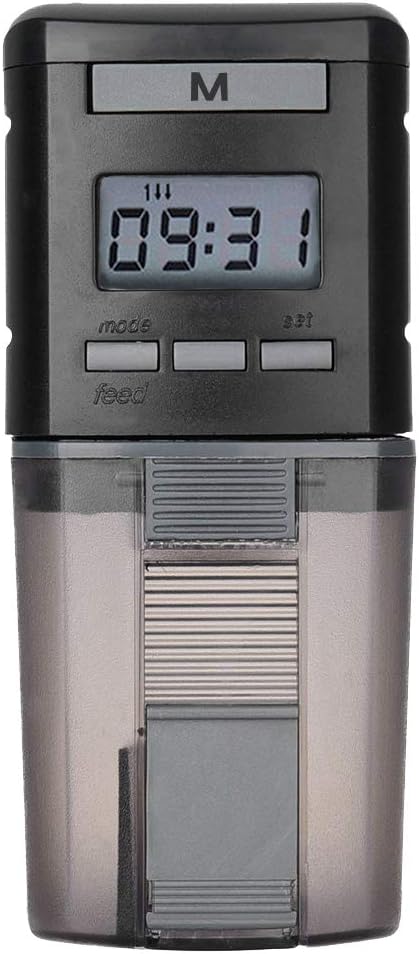 LONDAFISH Aquarium Fish Feeder - 0.175L Capacity, Plastic, Timer for Pelleted, Particle, Flake Feeds