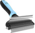 Dog Brush and Cat Brush - 2 Sided Grooming Tool for Deshedding, Mats & Tangles, No More Shedding and Flying Hair