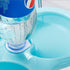 Pssopp Double Dog Bowl, Hanging Pet Food and Water Feeder, Plastic, Blue
