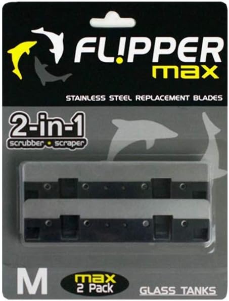 Flipper Max Aquarium Algae Remover for Fish Tank Cleaner Replacement Blades, Pack