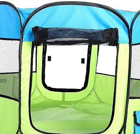 Pet Life All-Terrain Lightweight Wired Folding Collapsible Pet Playpen, Travel Cat and Dog Playpen with Zippered
