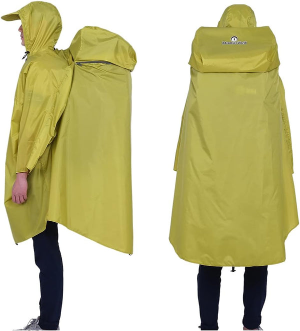 Globotrekker Lightweight Backpack Poncho - Multiple Color Options Available