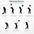 HOW TRUE Golf Power Resistance Trainer, Swing Trainer Golf Power Swing Fan