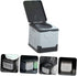 MAGICLULU Portable Folding Toilet for Camping Emergency Travel Potty Storage Box Lightweight Outdoor Toilet for Car