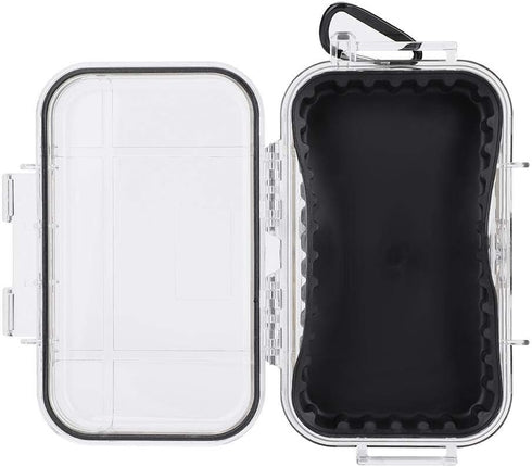 Waterproof Storage Case, Outdoor Sports Survival Equipment Sealed Box Dustproof Pressure Proof Dry Boxes for EDC Tools, Phone, Keys(Clear)