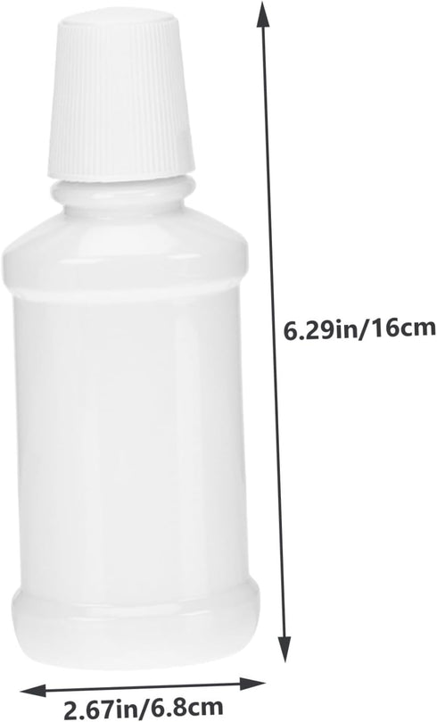 6pcs Packing Leakproof Travel Mouthwash Bottles Portable Plastic Containers for Oral Pet Design for Easy and Use Travel