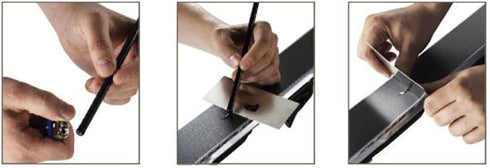 RaceWax Ski P-tex Base Repair Kit: 10 ptex, 3 3M Buffing Pads, Metal Scraper