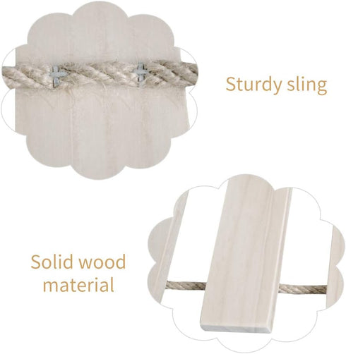La La Pet Hammock Furniture(55.12 9.84) Wood Cat Bridge Ladder Perch Mod Shelf Board Climber Tower Condo Kitty Activity