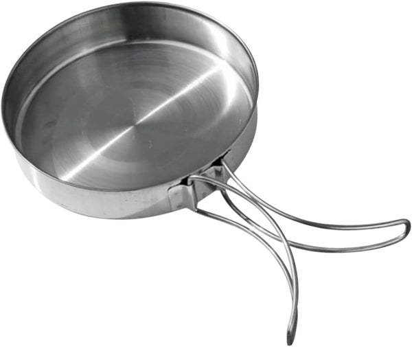 Toddmomy Steak Frying Pan Foldable Handle Portable Cooking Utensil Outdoor Camping Hiking