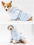 HongGun 3 PC Pet Bathrobe, Dog Bath Towel Microfiber Fast Drying Super Absorbent Dog Pajamas with Hooded Dog Coats