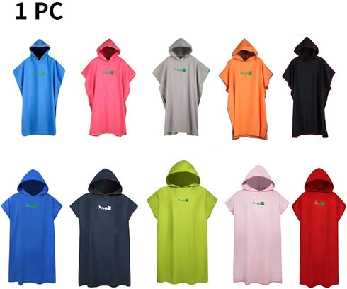 CALIDAKA Surf Poncho Changing Robe with Hood Changing Towel Poncho Robe Thick Quick Dry Microfiber Wetsuit Changing
