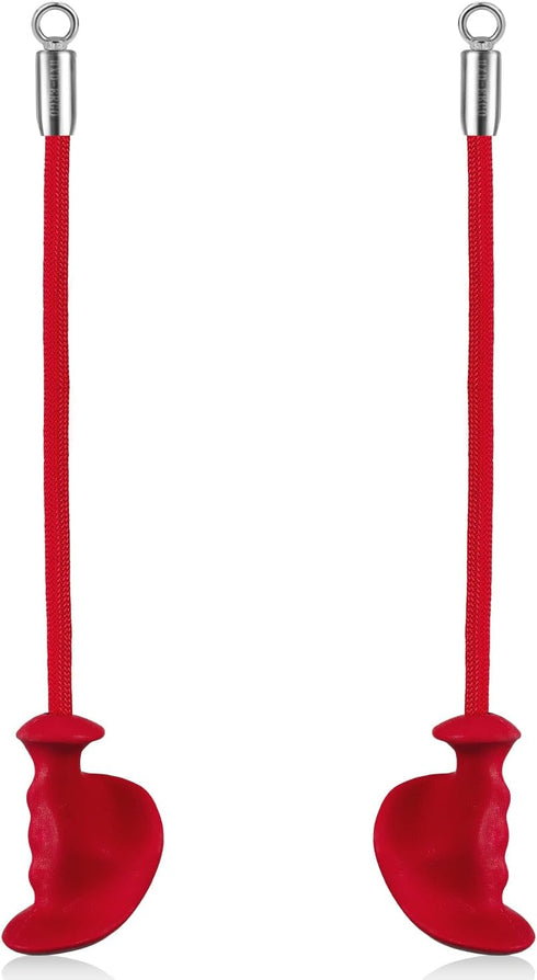 Tricep Rope with Ergonomic Handles, 36 Inch Tricep Pull Down Rope for Cable Machine, Pulley System