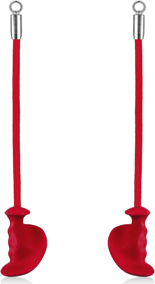 Tricep Rope with Ergonomic Handles, 36 Inch Tricep Pull Down Rope for Cable Machine, Pulley System