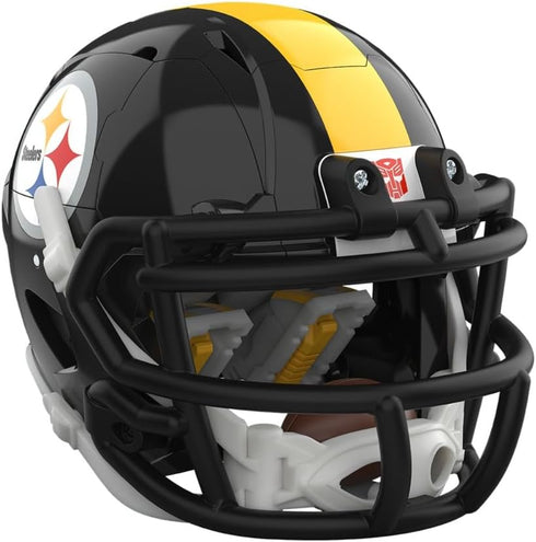 5.5-Inch 8+ Transformers NFL Pittsburgh Steelers Steelsmash Action Figure Changes from Robot to Helmet, Football Toys