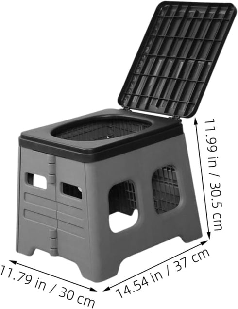BESTonZON Portable Car Folding Toilet Outdoor Emergency Potty Durable Material Design for Camping Travel and Outdoor